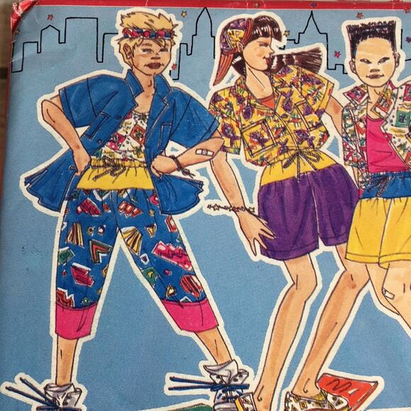 Vintage 1989 Busybodies by Butterick Sewing Pattern 4002 Girl's/Boy's - Picture 2 of 12
